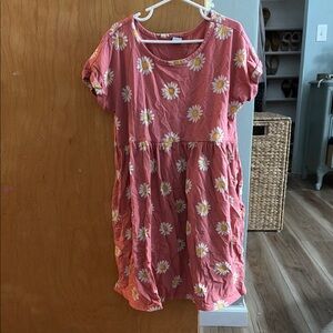 Floral Pink Kids Dress